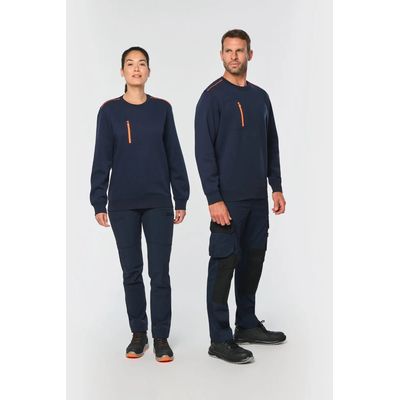 Sudadera unisex con bolsillo a zip