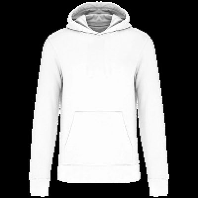 Sudadera capucha algodón orgánico niños White 10/12 Ans