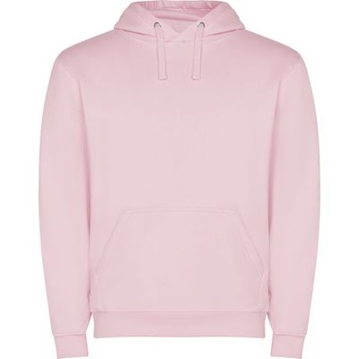 Sudadera capucha con bolsillo Rosa Claro 3/4