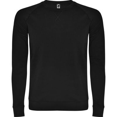 Sudadera básica de algodón Negro S