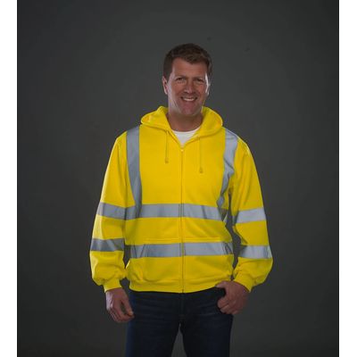 Sudadera de cremallera con tiras reflectantes