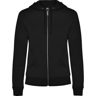 Sudadera de mujer con capucha forrada Negro M