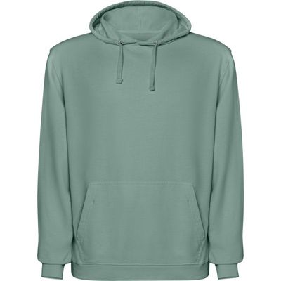 Sudadera unisex con capucha acabado lavado ácido Verde Pato Lavado Xl