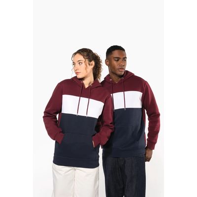 Sudadera tricolor unisex