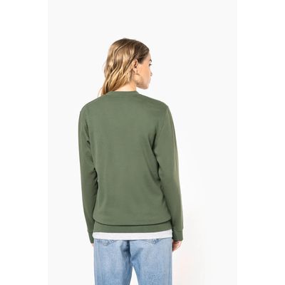 Sudadera algodón poliéster cuello redondo