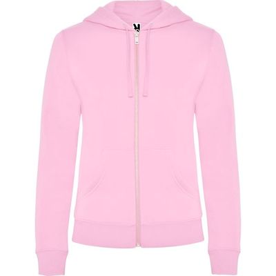 Sudadera de mujer con capucha forrada Rosa Claro 2Xl