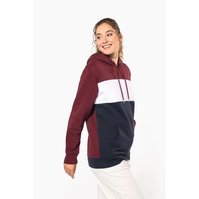 Sudadera tricolor unisex