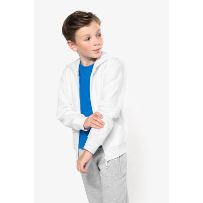 Sudadera infantil con cremallera y capucha