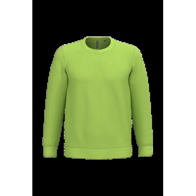 Sudadera algodón poliéster cuello redondo Lime M