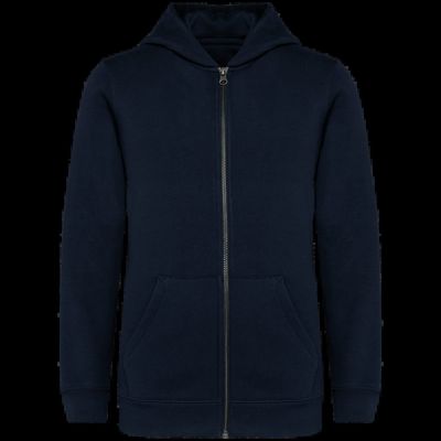 Sudadera infantil con capucha y cremallera Navy Blue 12/14 Ans