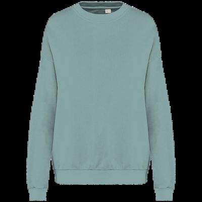 Sudadera oversize algodón orgánico Unisex Washed Jade Green Xxl