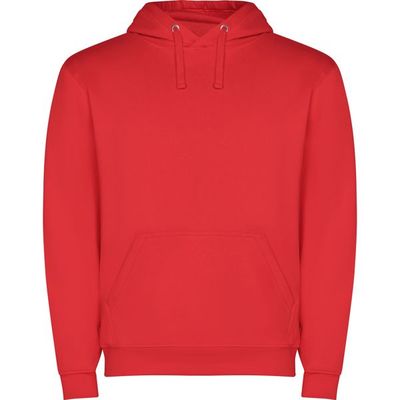 Sudadera capucha con bolsillo Rojo L