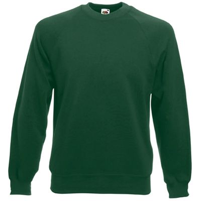 Sudadera manga raglán Bottle Green Xl