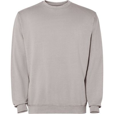Sudadera unisex cuello redondo Gris Piedra Lavado 3Xl