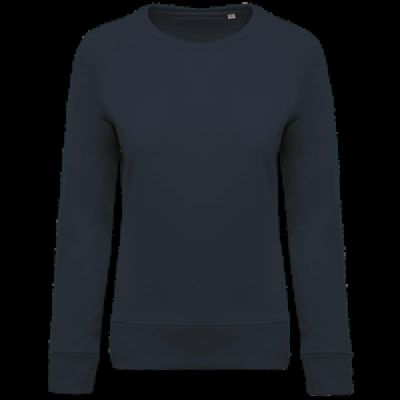 Sudadera algodón orgánico cuello redondo Navy Xxl
