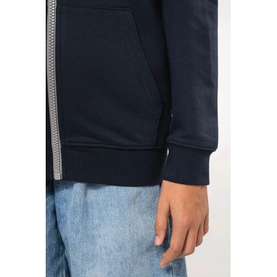 Sudadera con capucha y cremallera para niños