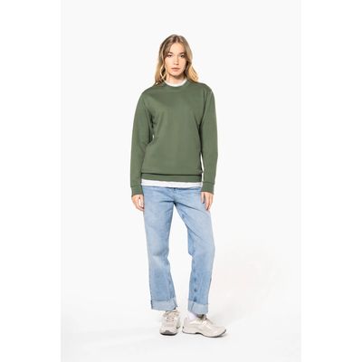 Sudadera algodón poliéster cuello redondo
