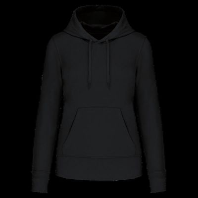 Sudadera capucha eco mujer Black L