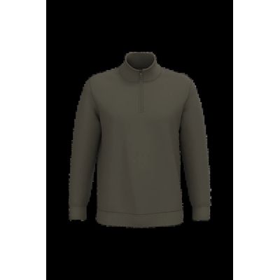 Sudadera Cremallera Algodón Dark Khaki S
