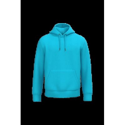 Sudadera algodón orgánico con capucha Light Turquoise Xxs