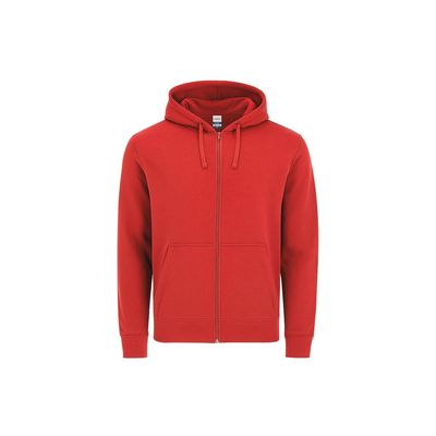 Sudadera adulto con cremallera y capucha Roj S