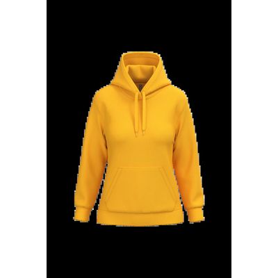 Sudadera de mujer con capucha y bolsillos Yellow L