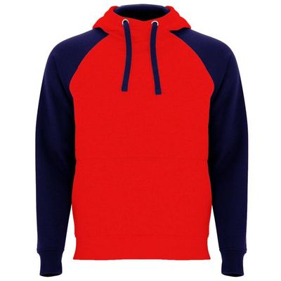 Sudadera unisex bicolor Rojo/Marino 2Xl