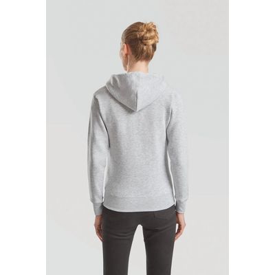 Sudadera cremallera y capucha mujer