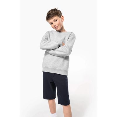 Sudadera infantil felpa perchada ajustada