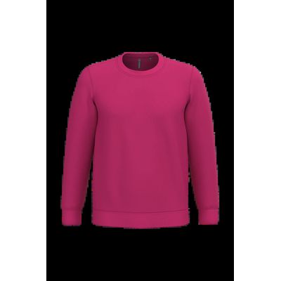 Sudadera algodón poliéster cuello redondo Fuchsia L