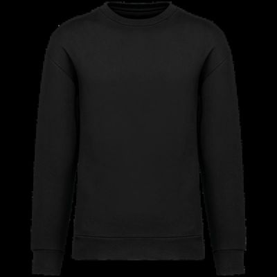 Sudadera Corte recto con hombros caídos Black Xxs