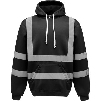 Sudadera alta visibilidad con capucha Black Xxl