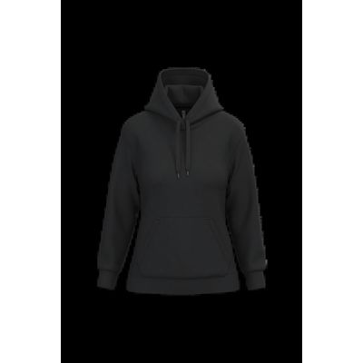 Sudadera de mujer con capucha y bolsillos Black S