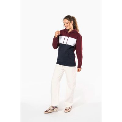 Sudadera tricolor unisex