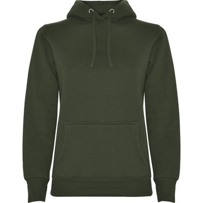 Sudadera Entallada Mujer con Capucha Verde Aventura L