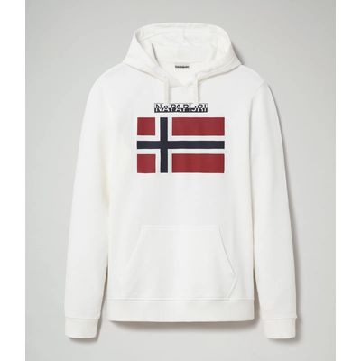Sudadera con Logotipo de bandera impreso Bright White M