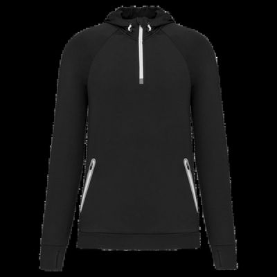 Sudadera sport con capucha unisex Black Xs
