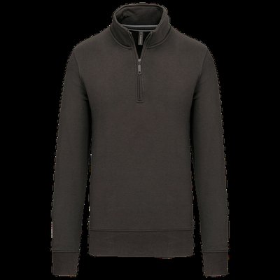 Sudadera 1/4 Cremallera Algodón Dark Grey 4Xl
