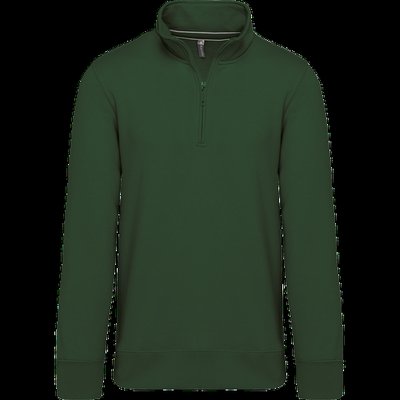 Sudadera 1/4 Cremallera Algodón Forest Green S