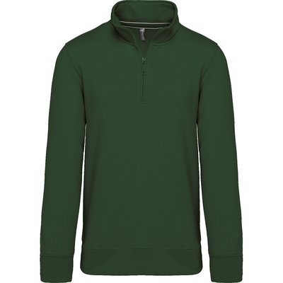 Sudadera 1/4 Cremallera Algodón Forest Green Xl