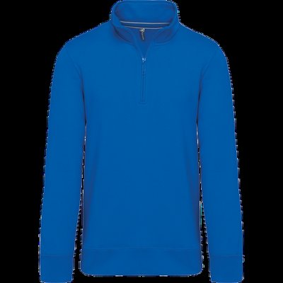 Sudadera 1/4 Cremallera Algodón Light Royal Blue 4XL