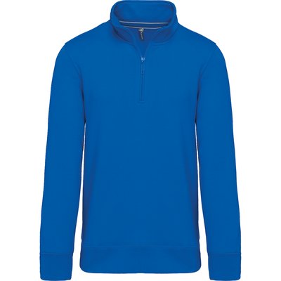 Sudadera 1/4 Cremallera Algodón Light Royal Blue L