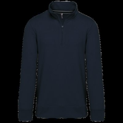 Sudadera 1/4 Cremallera Algodón Navy 4XL