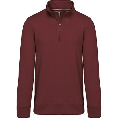Sudadera 1/4 Cremallera Algodón Wine Xxl