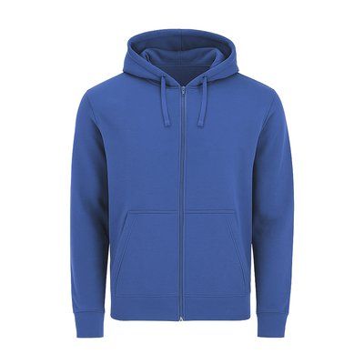 Sudadera adulto con cremallera y capucha Azul Xl