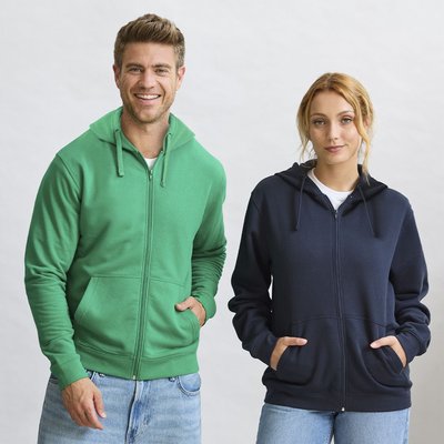 Sudadera adulto con cremallera y capucha