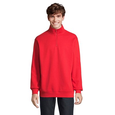 Sudadera Adulto Cuello Alto Rojo Brillante M