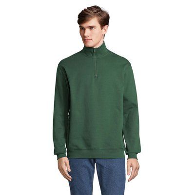 Sudadera Adulto Cuello Alto Verde Botella Oscuro L