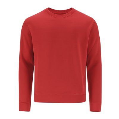 Sudadera adulto unisex de algodón Roj L