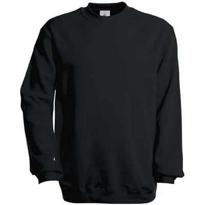 Sudadera algodón cuello redondo Black L